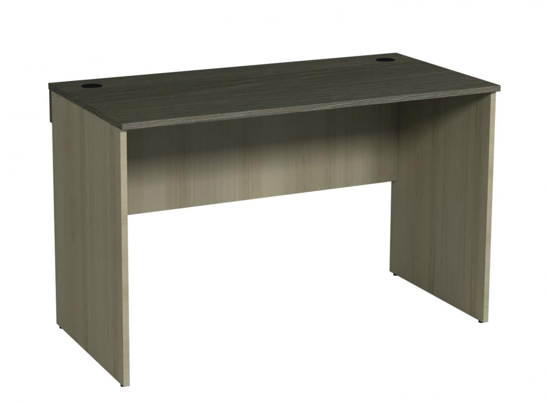 Стіл письмовий П-подібний з ЛДСП, з отворами для проводів офісної техніки, для офісів, кабінетів,навчальних закладів, (АЛМАНТ), 1200х600х750мм.